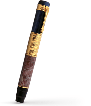 Перьевая ручка Ancora Suprema (Супрема), акриловая смола, чеканка, розов  SUPREMA/FP