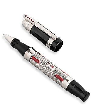 Чернильная ручка Ancora Shogun (Сёгун), акриловая смола, хром  SHOGUN-RB