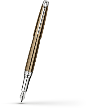 Перьевая ручка Caran d'Ache Caviar, золото, рисунок-чешуя, лак  4799-487 Перьевая ручка Caran d'Ache Caviar, золото, рисунок-чешуя, лак  4799-487