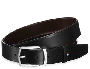 Ремень S.T. Dupont LINE D, черн/коричнев гладкая кожа 125*3,5  8210120