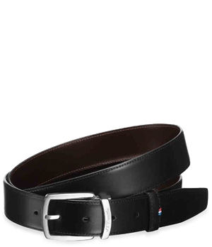 Ремень S.T. Dupont LINE D, черн/коричнев гладкая кожа 125*3,5  8210120