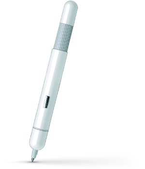 Шариковая ручка Lamy Lamy pico, глянцевый лак, белая  4001035 Шариковая ручка Lamy Lamy pico, глянцевый лак, белая  4001035