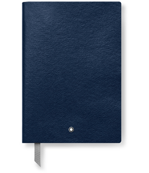 Блокнот Montblanc Montblanc, кожа, синий, клетка  113639