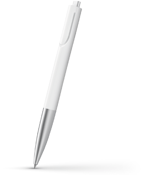 Шариковая ручка Lamy noto, белый, пластик  4001008 Шариковая ручка Lamy noto, белый, пластик  4001008