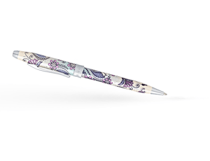 Шариковая ручка Cross Botanica Сиреневая Орхидея, оригинальный рисунок 