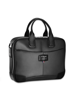 Сумка S.T. Dupont McLAREN 2016, перфорированная кожа, черный  171402MC