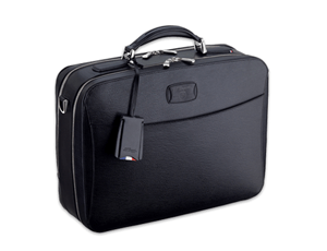 Сумка S.T. Dupont Diamant, на молнии, для документов, кожа, черный  181405