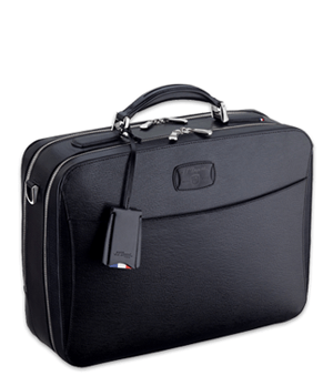 Сумка S.T. Dupont Diamant, на молнии, для документов, кожа, черный  181405