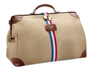 Сумка S.T. Dupont Cosie Bag, дорожная, ткань, кожа, бежевая  191100