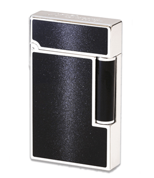 Зажигалка S.T. Dupont Meteorite, черный, лак, пыль метеорита  16112