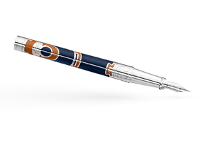 Перьевая ручка S.T. Dupont Casa Fenoglio, китайский лак, синий, оранжевый  141960