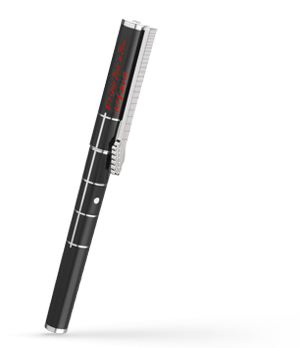 Чернильная ручка S.T. Dupont ювелирная латунь, палладий, драгоценная черная смо  142032