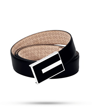 Ремень S.T. Dupont LINE D H?RITAGE, лак, палладий, кожа, черный  51185 Ремень S.T. Dupont LINE D H?RITAGE, лак, палладий, кожа, черный  51185