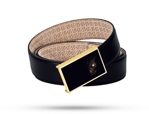 Ремень S.T. Dupont S.T. Dupont Heritage, черный, кожа, черный лак, зо  51227