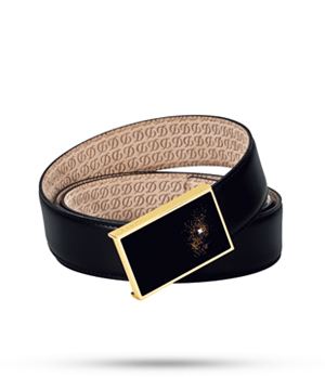 Ремень S.T. Dupont S.T. Dupont Heritage, черный, кожа, черный лак, зо  51227 Ремень S.T. Dupont S.T. Dupont Heritage, черный, кожа, черный лак, зо  51227