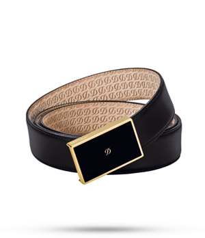 Ремень S.T. Dupont LINE D H?RITAGE, лак, золото, черный, кожа  51231 Ремень S.T. Dupont LINE D H?RITAGE, лак, золото, черный, кожа  51231