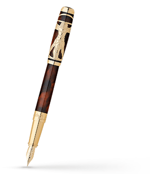Перьевая ручка S.T. Dupont LINE D Vitruvian Man Prestige, китайский лак, грав  410037
