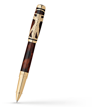 Чернильная ручка S.T. Dupont Vitruvian Man Prestige, китайский лак, отделка зол  412037