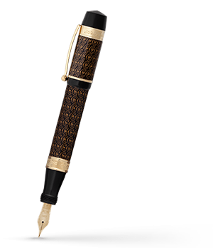 Перьевая ручка Ancora Currency Pens Euro, коричневая  EURO/FP