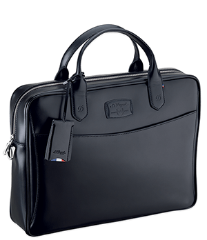 Сумка для документов S.T. Dupont натуральная гладкая кожа, с двумя ручками, 30 x 40  181003SS