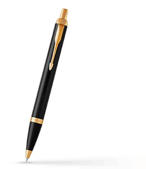 Шариковая ручка Parker IM Deep Black CT, черный лак, позолота  1931666 Шариковая ручка Parker IM Deep Black CT, черный лак, позолота  1931666