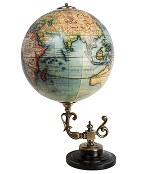 Глобус Authentic Models Дерево, латунь  GL048