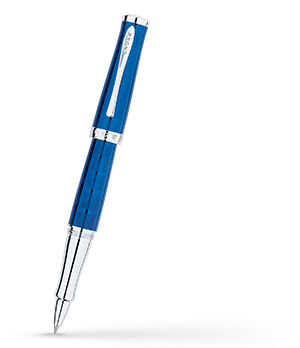 Чернильная ручка Cross Cross Sauvage Azurite Blue/Crocodile Pattern CT, л  AT0315-5 Чернильная ручка Cross Cross Sauvage Azurite Blue/Crocodile Pattern CT, л  AT0315-5