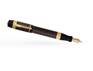 Перьевая ручка Ancora MONEY PENS, YUAN, коричневый лак, позолота, гравир  YUAN/FP