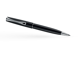 Шариковая ручка Diplomat ESTEEM, нажимной механизм, металл, лак, черная  D10424661