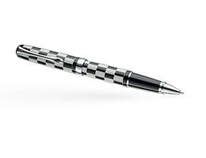 Чернильная ручка Diplomat EXCELLENCE A ROME BLACK WHITE , лак, черно-белая  D20000785