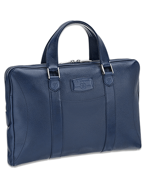 Сумка S.T. Dupont темно-синяя зернистая мягкая кожа, фурнитура с пал  181274