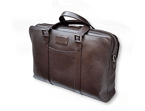Сумка для ноутбука S.T. Dupont Soft Diamond Graine, плечевой ремень, кожа, коричн  181285SS