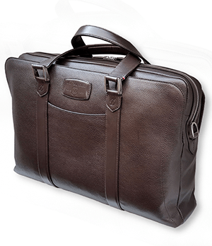 Сумка для ноутбука S.T. Dupont Soft Diamond Graine, плечевой ремень, кожа, коричн  181285SS