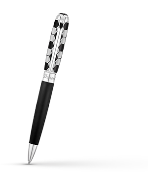 Шариковая ручка S.T. Dupont латунь, лак, отделка палладий, подарочная упаковка  415188R