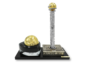 Перьевая ручка S.T. Dupont Футбол, лимитированная коллекция, бронза, дерево,  241819