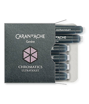Картриджи Caran d'Ache Caran d`Ache Chromatics, Ultra Violet, 6 штук, фио  8021-099 Картриджи Caran d'Ache Caran d`Ache Chromatics, Ultra Violet, 6 штук, фио  8021-099