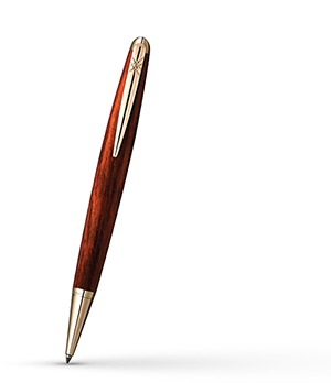 Шариковая ручка Pierre Cardin Majestic, латунь, акрил, коричнево-медный  PCX755BP-RG