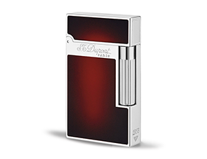 Зажигалка S.T. Dupont ювелирная латунь, отделка палладий, китайский лак,  16302