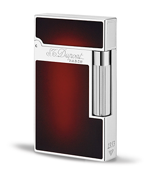 Зажигалка S.T. Dupont ювелирная латунь, отделка палладий, китайский лак,  16302