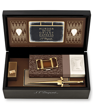 Набор S.T. Dupont набор: зажигалка + нож для бумаг, ювелирная латунь  16186