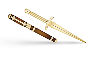 Набор S.T. Dupont набор: ручка-роллер и нож для бумаги, ручка - ювел  412186