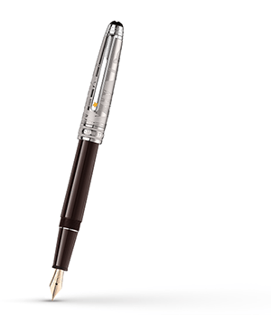 Перьевая ручка Montblanc драгоценная смола, перо из золота 585 пробы (14К),  119668