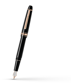 Перьевая ручка Montblanc Драгоценная черная смола, детали отделки с напылен  112675