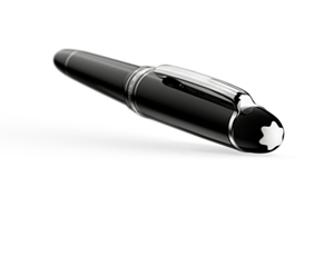 Перьевая ручка Montblanc Драгоценная смола, платиновое покрытие, перо- золо  114225