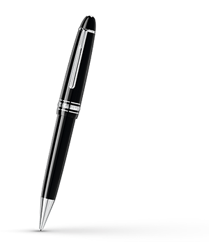 Карандаш Montblanc Драгоценная черная смола, отделка -три кольца с пл  108962