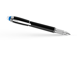 Перьевая ручка Montblanc перо F из золота 585 пробы, драгоценная смола  118844-1