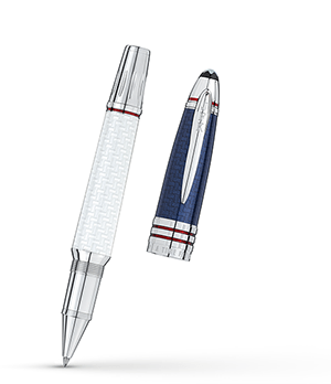 Чернильная ручка Montblanc Платиновое напыление, лак, съемный колпачек  111043