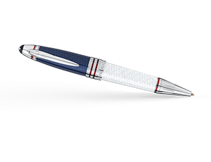 Шариковая ручка Montblanc Платиновое напыление, отделка белого драгоценного  111635