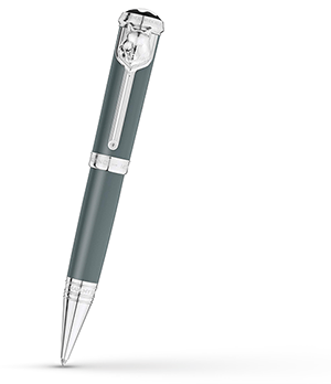 Шариковая ручка Montblanc смола цвета Jungle Green, платиновое напыление, ти  119829