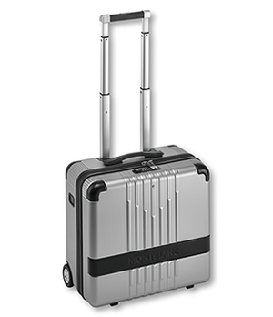 Чемодан Montblanc поликарбонат с отделкой мягкой кожей, подкладка из  124152